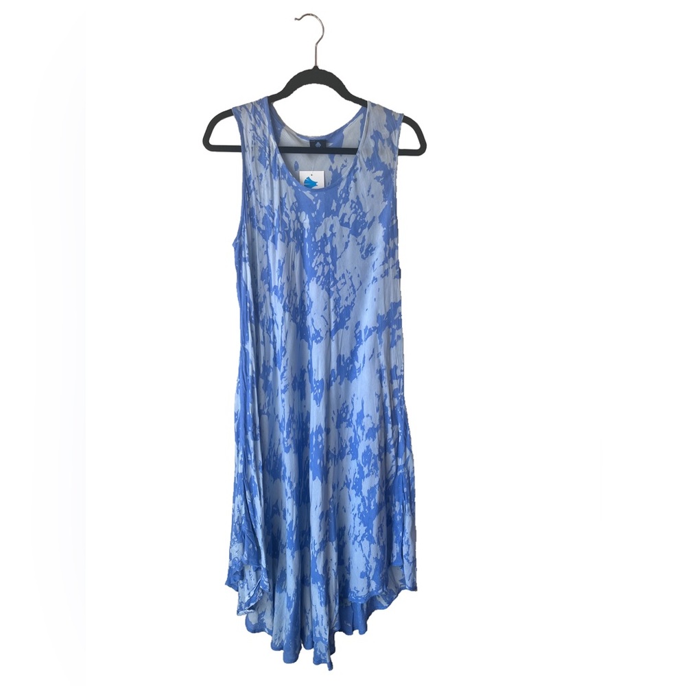 Blue Print Sundress/Beach Cover Up